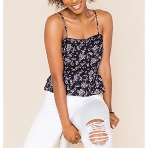 Francesca’s - Sonnie Floral Tank Top, MEDIUM